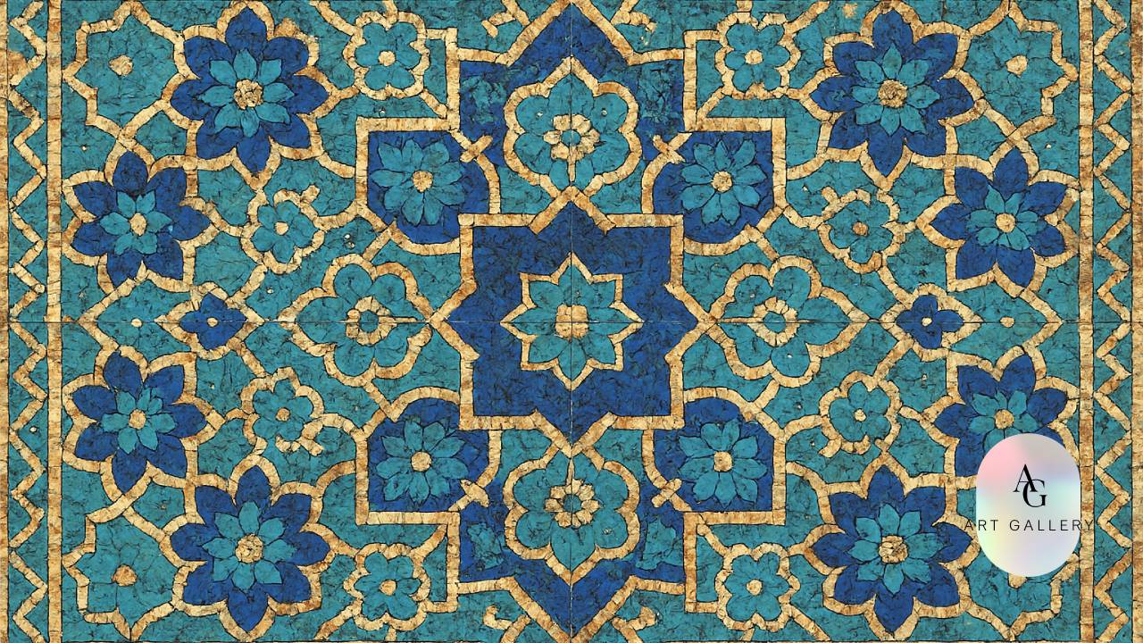 هنر اصفهان کاشی شکسته